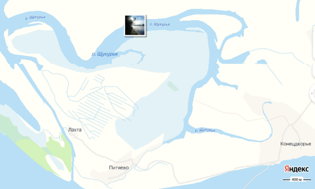 Река Щукурья, остров Старая Лахта 2