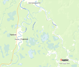 Меандровый амфитеатр на р. Вага около д. Погост 2