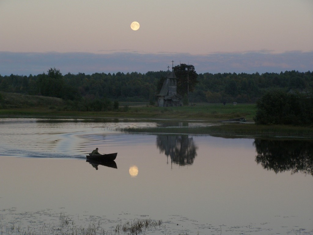 Залив Кенозера у впадения Шалмручья