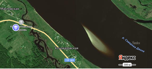 Панорама Яндекс.Карты. деревня Масловская, Виноградовский муниципальный округ, Архангельская область