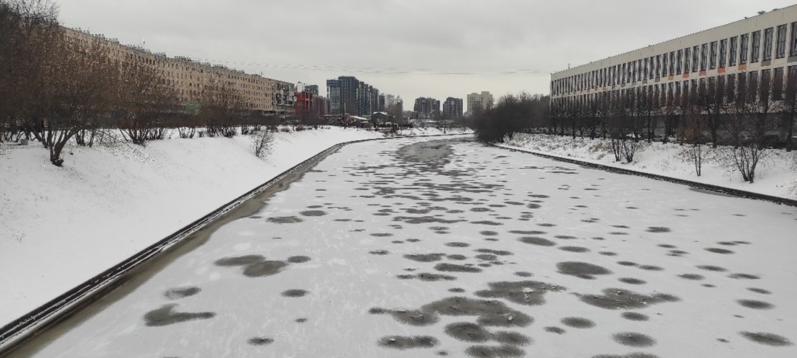 Река Охта, нижнее течение