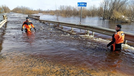 Половодье на реке Пинеге