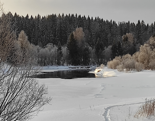 Полыньи. Река Кема, Вологодская область