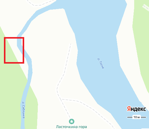 Прирусловой вал на пойме в нижнем течениия реки Саблинки, перекрытый песчаным аллювием