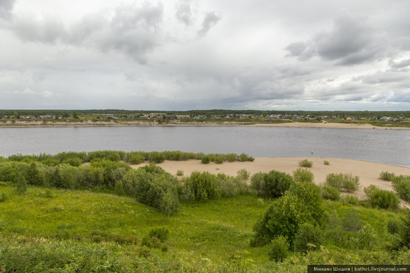 Северная Двина. Спрямленный участок русла 1