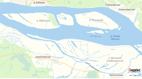 Река Рукав Орлиха, Холмогорский муниципальный округ, Архангельская область