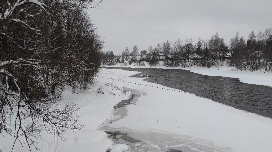 Забереги на реке Мсте