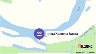 Река Халяева Виска, Яндекс.Карты